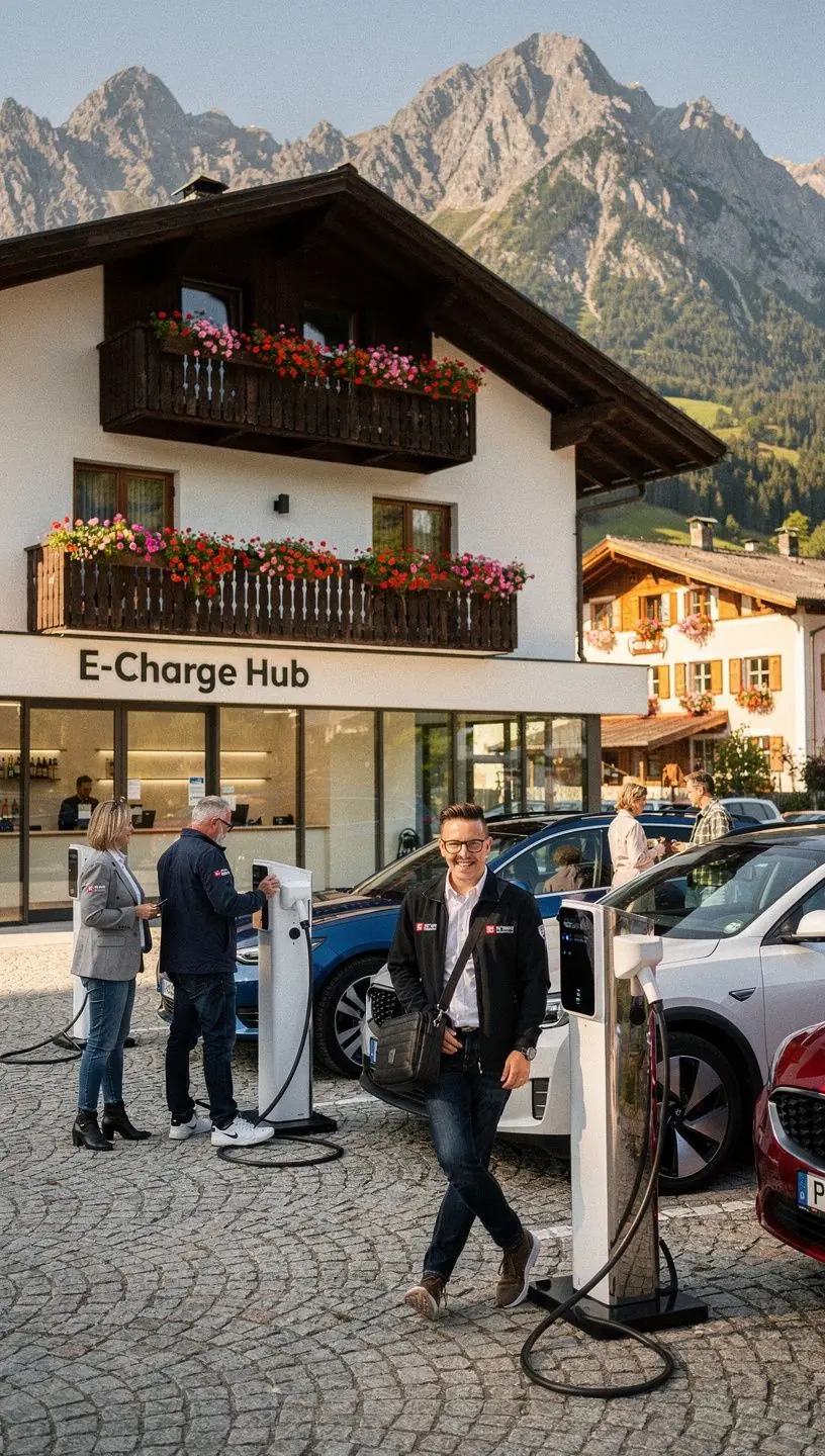 Ladegerät für Elektrofahrzeuge mit mehreren Anschlüssen